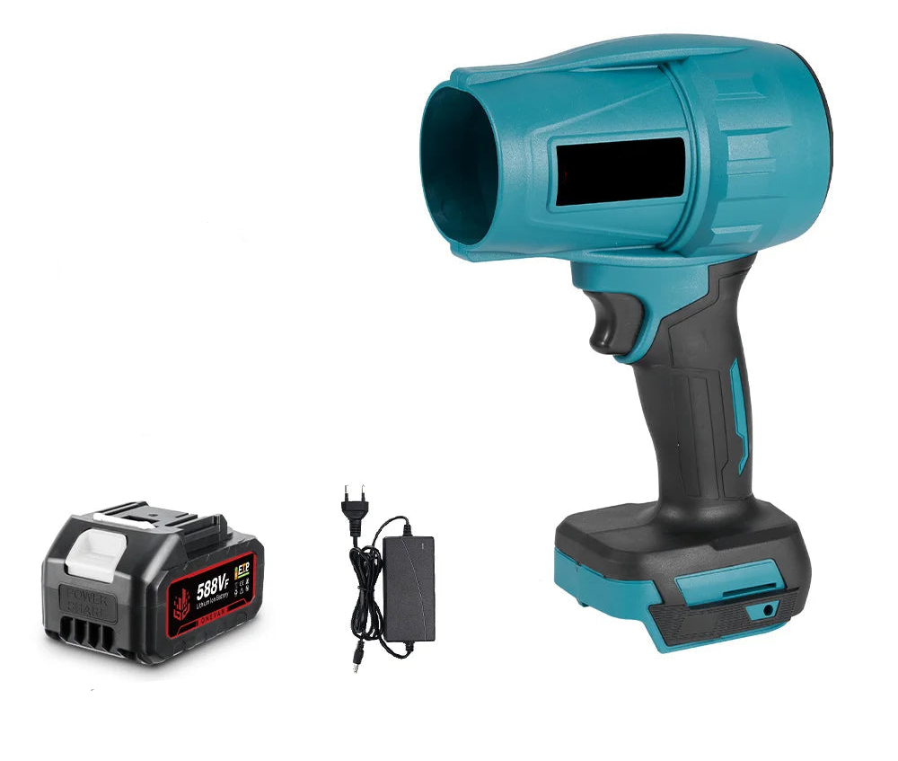 Souffleur à feuilles turbo sans fil 2 000 W – Dépoussiéreur à air sans balais 200 m/s compatible avec batterie Makita